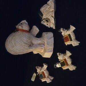 Set Of David Frykman Polar Bear Ornaments